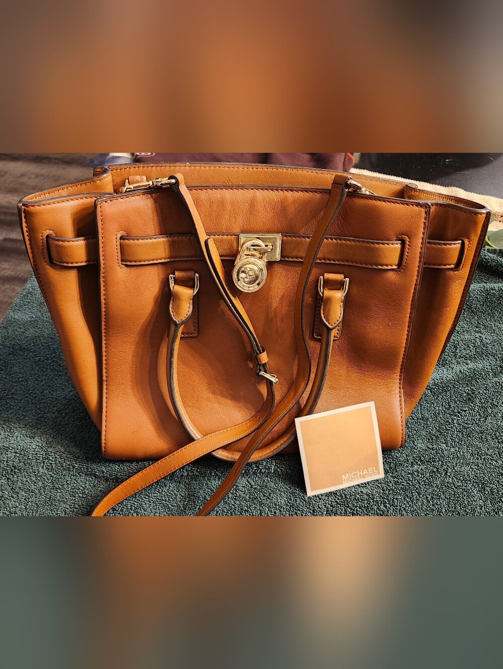 ​✨ Michael Kors Hamilton Large Leather Satchel ✨